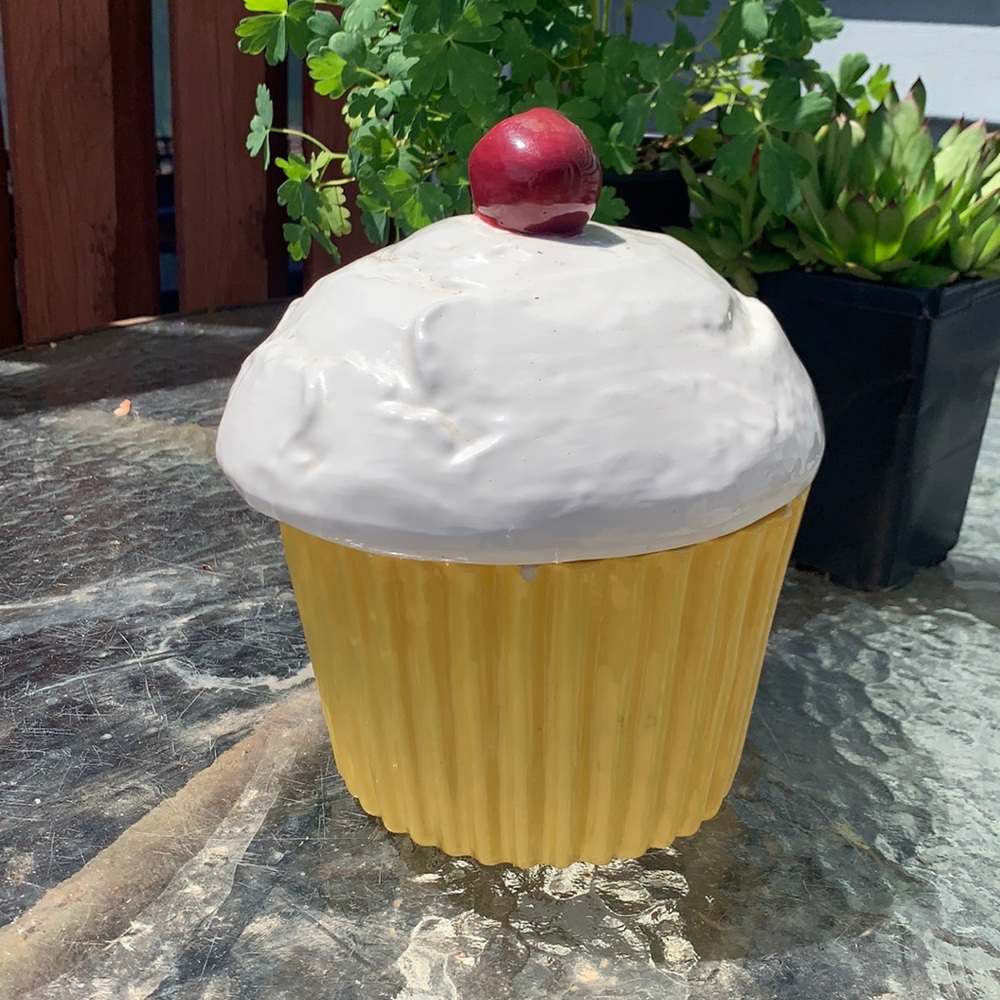 Vintage MCM Postmodern Large Cupcake Box